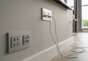 Gdzie zaplanować dodatkowe gniazdka w salonie pod kątem przyszłych zmian aranżacji?